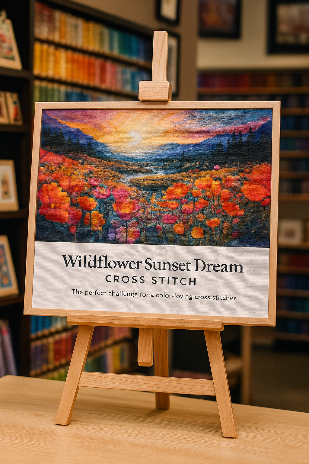 “Wildflower Sunset Dream” Cross Stitch Pattern (PDF) Bring the magic of a sunset to life—one stitch at a time.